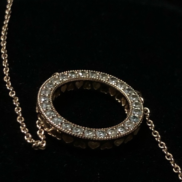 Pandora Circle of Sparkle Necklace in Rose Gold - Picture 2 of 4